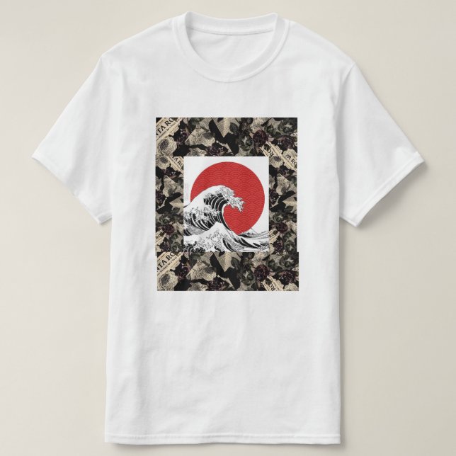 T-shirt blusa com simbolo japones  (Design devant)