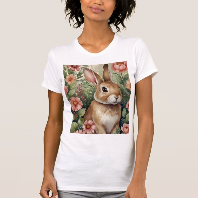 T-shirt Blush Blooms et Bunny Dreams (Devant)