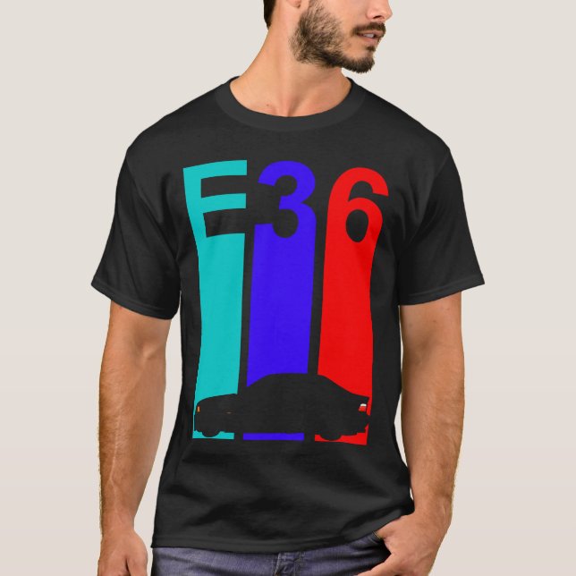 T-shirt BMW Bimmer E36 M40 E 36ers (Devant)