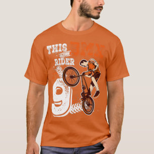T-shirt BMX Anniversaire 9e cadeau Vélo 9 ans Vélo Jeu P