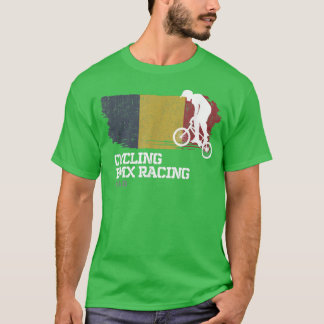 T-shirt BMX Bike Chad Flag Biking Cycling Racing BMX