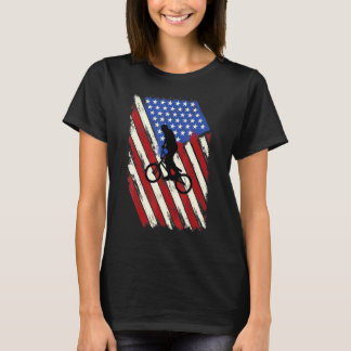 T-shirt Bmx Bike Extreme Sport Drapeau Américain 4 juillet