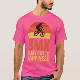 T-shirt Bmx Est Ma Clé De Bonheur Vélo Bmx Rider