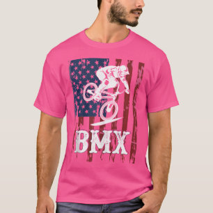 T-shirt Bmx États-Unis Drapeau Américain Sport Vélo Ventil
