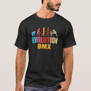 T-shirt BMX Évolution humaine Vintage Vieux École Vélo Cyc