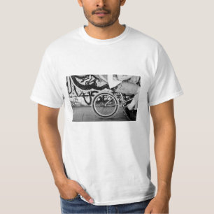 T - Shirt BMX Fahrrad Skate Park Graffiti Schwarz