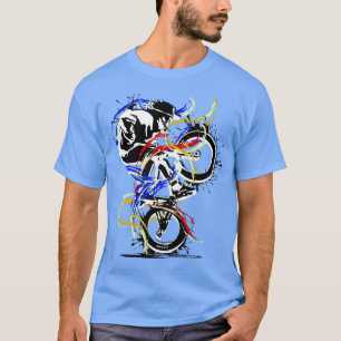 T-shirt Bmx Flatland Rouge Jaune