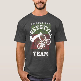 T-shirt BMX Freestyle Vélo Afghanistan Drapeau Vélo vélo