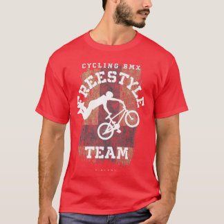 T-shirt BMX Freestyle Vélo Finlande Drapeau Vélo BMX