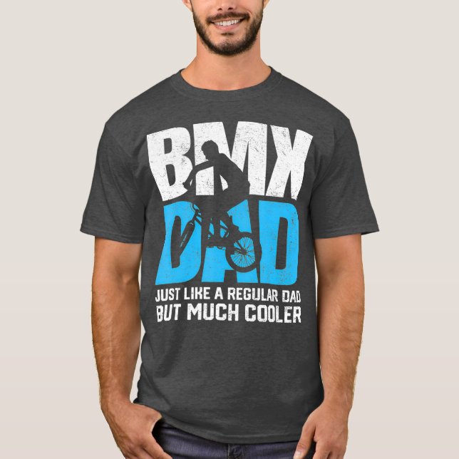 T-shirt BMX Papa Père Motocross Vélo Course Vélo (Devant)