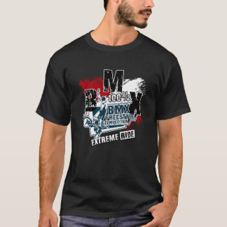 T-shirt BMX Racer Descente BMX Papa BMX Chauffage BMX Fran