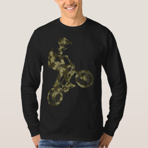 T-shirt BMX Racing Sports extrêmes Vélo Camouflage de Ride