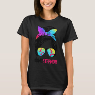 T-shirt BMX Stepmaman Messy Bun Lunettes de cheveux BMX Ma
