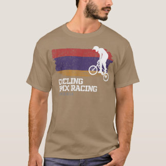 T-shirt BMX Vélo Arménie Drapeau Vélo Course BMX