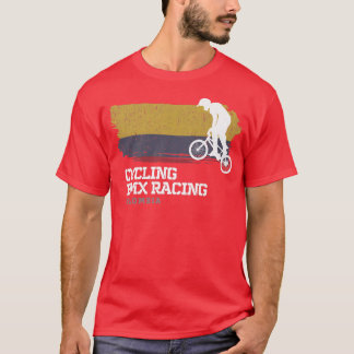 T-shirt BMX Vélo Colombie Drapeau Vélo Course à vélo BMX