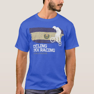 T-shirt BMX Vélo El Salvador Drapeau Vélo Vélo Course BM