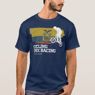 T-shirt BMX Vélo Equateur Drapeau Vélo Vélo Course BMX 33