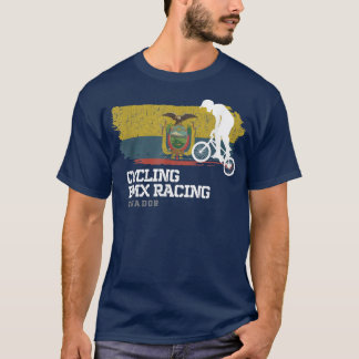 T-shirt BMX Vélo Equateur Drapeau Vélo Vélo Course BMX 33