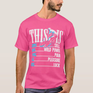 T-shirt Bmx Vélo Est Compétence Pain Plaisir Cool de chanc