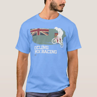 T-shirt BMX Vélo Fidji Drapeau Vélo Course BMX 301