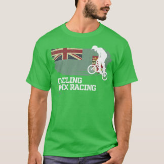 T-shirt BMX Vélo Fidji Drapeau Vélo Course BMX 301