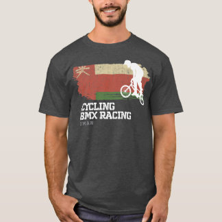 T-shirt BMX Vélo Oman Drapeau Vélo Vélo Course BMX