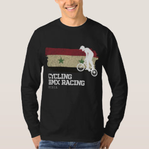 T-shirt BMX Vélo Syrie Drapeau Vélo Vélo Course BMX
