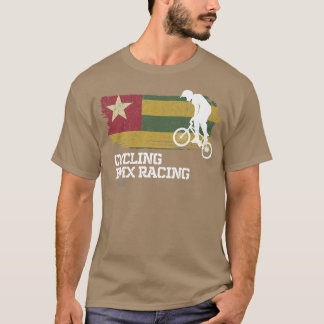 T-shirt BMX Vélo Togo Drapeau Vélo Vélo Course BMX