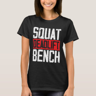 T-shirt Bo De Poids Du Banc De Levage De Poids Du Squat