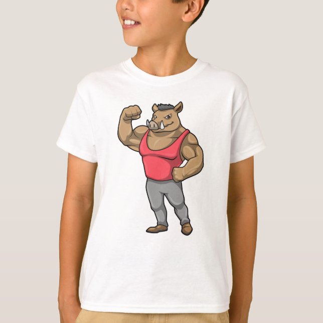 T-shirt Boar Bodybuilder Muscles Bodybuilding (Devant)