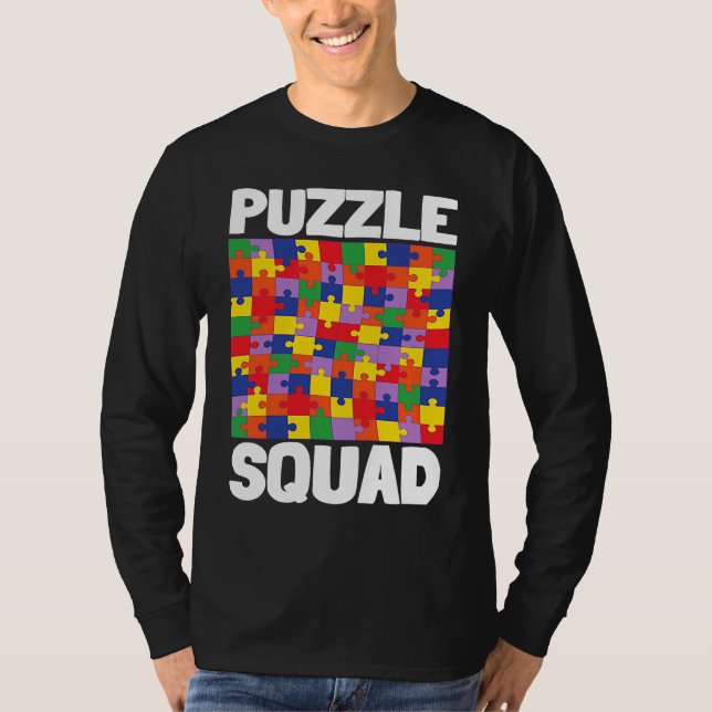 T-shirt Board Game And Tabletop Board Gamer  Puzzle Squad (Devant)