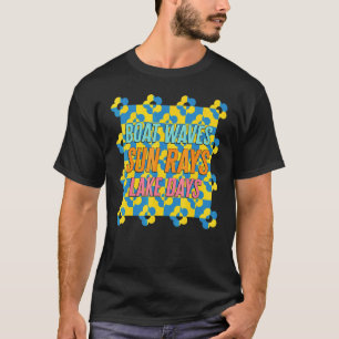 T-shirt Boat Waves Sun Rays Lake Days Lake Life Trip Summe