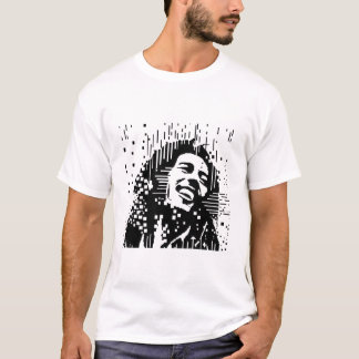T-shirt Bob Marley Pixel Cuadrado