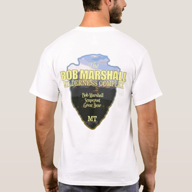 T-shirt Bob Marshall Wilderness Complex (flèche) (Dos)