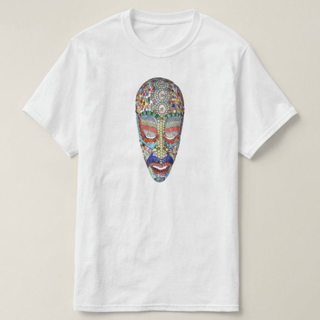 T-shirt Bob, pourquoi le long visage ? Masque mosaïque (Design devant)