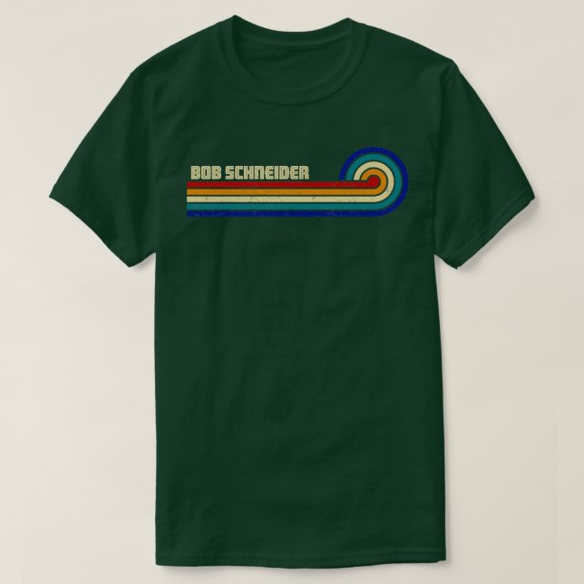 T-shirt Bob Schneider Retro Sunset (Design devant)