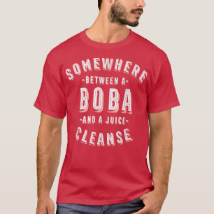T-shirt Boba amusant et un nettoyage à jus Boba Tea Vegan 