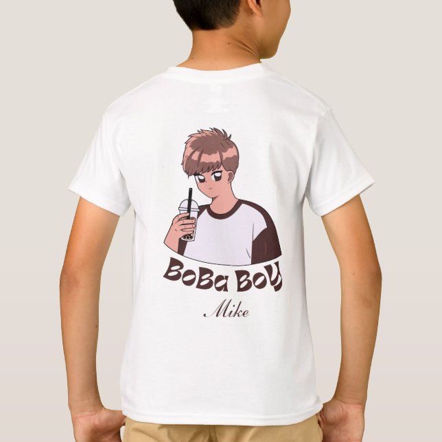 T-shirt Boba Boy, thé à bulle de thé boba (Dos)