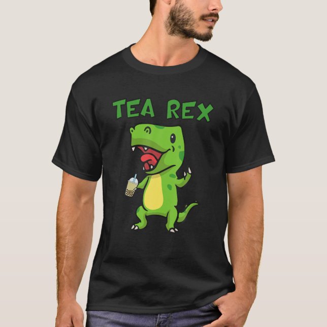 T-shirt Boba Bubble Tea Rex (Devant)