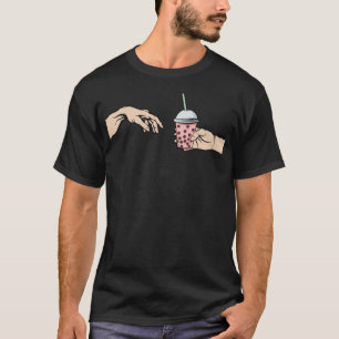 T-shirt Boba Coréen Style esthétique bulle Tea chevaux gal