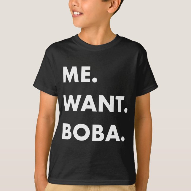 T-shirt Boba Milk Tea drôle Boisson asiatique (Devant)