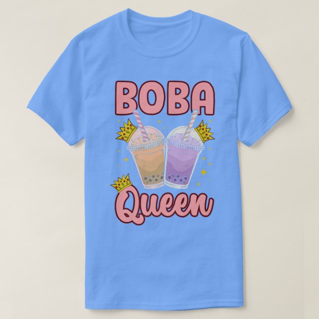 T-shirt Boba Queen Graphic Thé Lover Thé Boisson Thé Brewi (Design devant)
