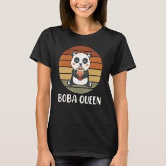 T-shirt Boba Queen Panda Bubble Tea Boba Tea