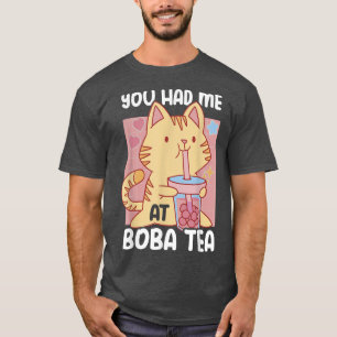 T-shirt Boba Tea Cat Bubble Tea Kawaii Anime Japanese Milk
