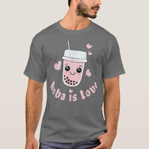 T-shirt Boba tea est amour