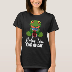 T-shirt Boba Tea Type De Frog Et Boba Femmes Boba Tea