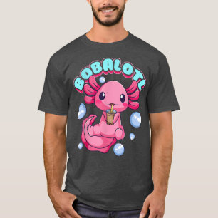 T-shirt Bobalotl Cute Kawaii Axolotl Boire Boba Tea Bu
