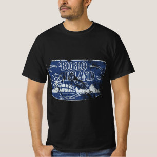 T-shirt Boblo Island - Détroit - Vintage en état de détres