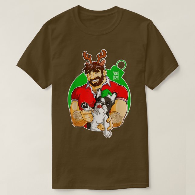 T-shirt Bobo Bear - Adam Aime les Français - Noël (Design devant)
