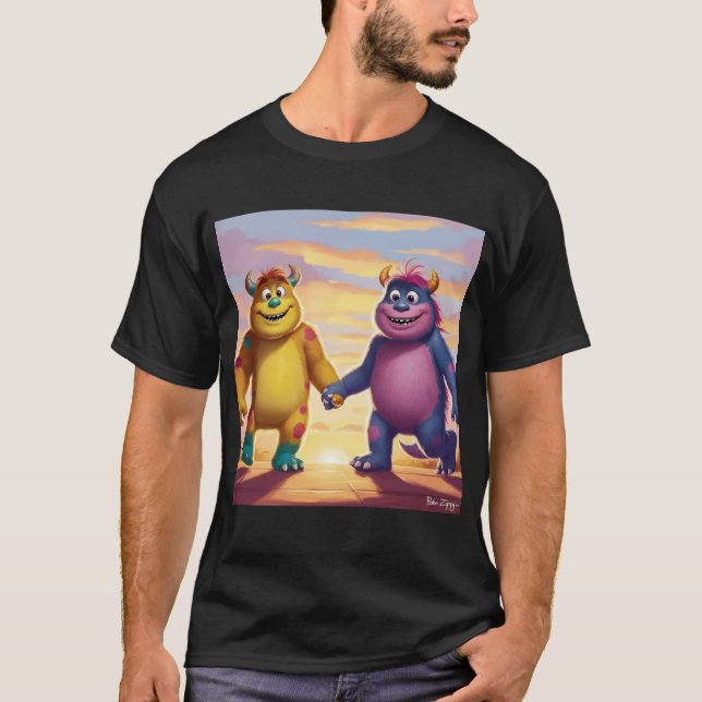 T-shirt Bobo et Zippy : Des amis brillants dans un monde m (Devant)